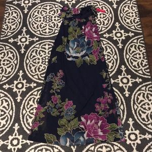 Xhilaration maxi dress floral strapless